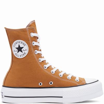 Converse Color Extra High Platform Chuck Taylor All Star - Miesten Platform Kengät - TummanRuskea/Va